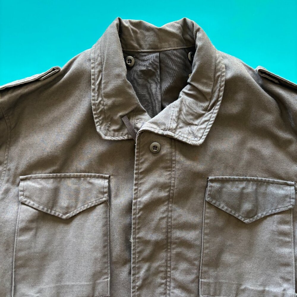 Vintage Men's U.S. Army M-65 Field Jacket – Large Long Black - Picture 4 of 16